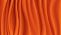 Abstract vector background luxury orange cloth or liquid wave. Abstract or orange fabric texture background. Royalty Free Stock Photo